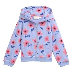 TOM TAILOR - Veste de Survêtement - Big Blue Flower Print - Katoen