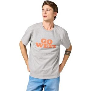 Wrangler Graphic Tee, Mid Grey Mel., L