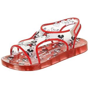 melissa Mini Acqua+Mickey Mouse BB platte sandalen, uniseks, kinderen, Rood, 28/28.5 EU
