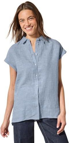 Cecil Dames Chambray blouse in Blauw, Gr: L