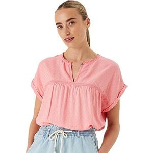 Garcia Dames shirt korte mouw blouse, sunrise pink, XXL, Sunrise Pink, XXL