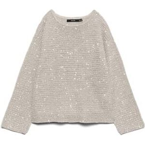 Vero Moda - Vmleilani Stitch - Trui - Pumice Stone - Dames
