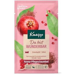Kneipp Aroma-verzorgingsschuimbad Du bist wunder, badadditief met hoogwaardige extracten van granaatappel en cacao, voor de welverdiende pauze met fruitige geur en langdurig schuim, 50 ml