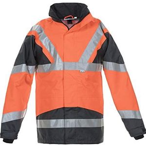 Hydrowear 052040O Pluto Parka Buitenjas, 100% Polyester, 3X-Large Mate, Rood/Grijs