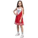 Boland - Kostuum cheerleader voor kinderen, verkleedkleding, carnavalskostuums voor kinderen voor carnaval en themafeesten