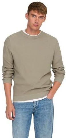 Only & Sons - ONSTONY - Gebreide Trui - Beige