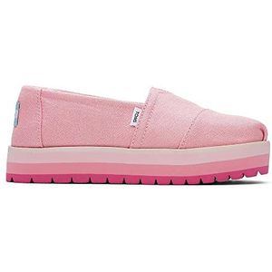 TOMS Alpargata-platform voor meisjes, roze, 34 EU