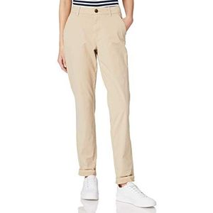 s.Oliver Dames Regular Fit: Stretch Chino, bruin, 40W x 32L