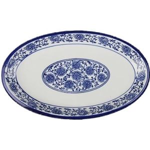 Holst Porzellan QHC 430 porseleinen plaat ovaal 30 x 18 cm China blauw 30,5 x 18 x 3 cm 1 stuk