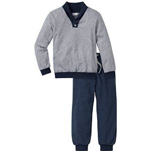 Schiesser Jongenspak lange tweedelige pyjama, grijs gemêleerd 202), 98 cm