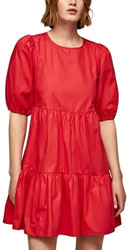 Pepe Jeans - Jurk - Rood - Katoen