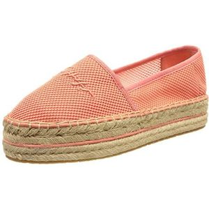 Tommy Hilfiger Dames Th getextureerde platte espadrille Fw0fw06433, Roze Koraalbloesem, 42 EU