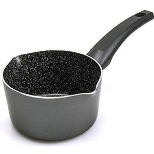 Alluflon Tradition Italië braadpan, aluminium, zwart, 14 cm
