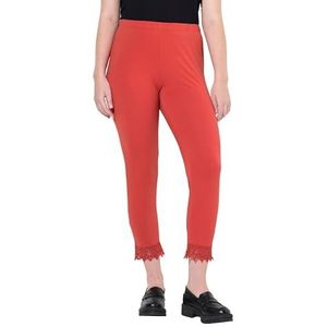 Ulla Popken Damesbroek, steenrood, 32W / 32L