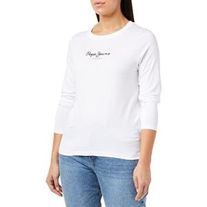 Pepe Jeans Camille L/S T-shirt voor dames, wit wit), XS