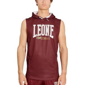 LEONE 1947, Vest met capuchon, uniseks, volwassenen, bordeaux, S, ABX110