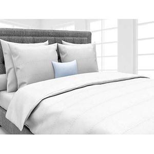 Heckett Lane David Duvet Cover, 100% Percal Cotton, White, 135 x 200 Cm, 1.0 Pieces