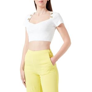 Pinko Hoodia Jacquard Logo Birds Shirt, Z04_witte bril., M