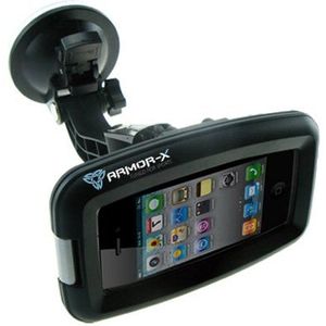 Armor-X ArmorCase Beschermhoes voor Apple iPhone 5/4/4S/3G/3Gs/2G/iPod Touch/Waterdicht tot 1 m Zwart