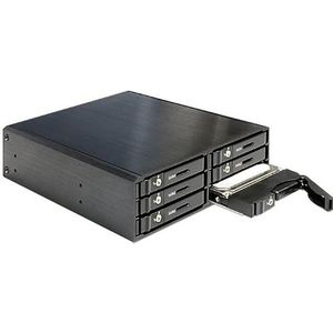 Delock 5,25 inch mobiel rack voor 6 x 2,5 inch SATA HDD/SSD