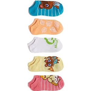 Nintendo Dames Animal Crossing 5 Pack No Show Socks Animal Crossing 5 Pack No Show Socks, Yellow Stripe Multi, Fits Sock Size 9-11; Fits Shoe Size 4-10.5