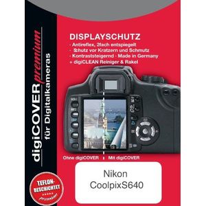 digiCOVER Premium LCD Screen Protection Film voor Nikon CoolpixS640