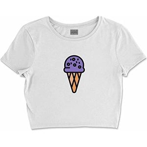 Bona Basics, Digitaal bedrukt, basic T-shirt voor dames,%100 katoen, wit, casual, damestops, maat: XL, Wit, XL