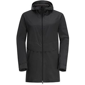 Jack Wolfskin Mainkai Long JKT W Lange damesjas, Phantom, S