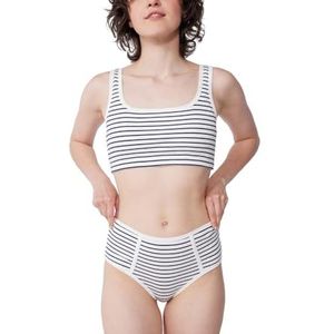 Petit Bateau Beha voor dames, Wit/Blauw, XXS