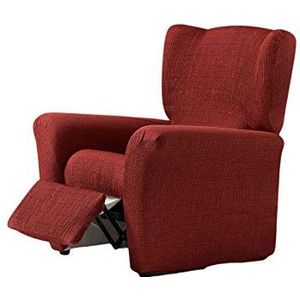 Zebra Textil - Vega elastische hoes relaxstoel, maat 1-zits (standaard), kleur rood