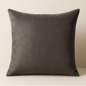 Atout Ciel Kussen met vulling, suède, 45 x 45 cm, antracietgrijs