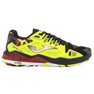 Joma Serie Spin Men herensneakers, zwart, neongeel, 46 EU, Zwart/Fluor Geel, 46 EU