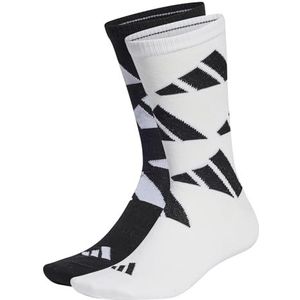 adidas, Aeroready Crew Logo Brand Love 2 paar, sokken, wit, zwart, L, volwassenen