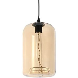Hanglamp Soho glas rookglas 40W oranje Ø28xH 18cm