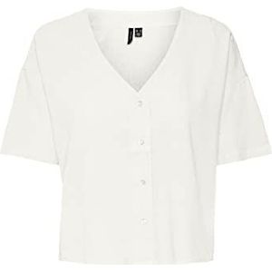 VERO MODA Damesblouse, wit (snow white), M