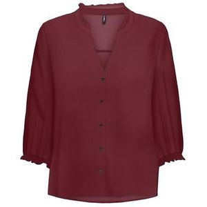 Onlnova Life Vis 3/4 Rina Top, Cabernet, L
