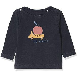 Imps&Elfs Baby-jongens B T-shirt met lange mouwen en lange mouwen, blauw (Blue Graphite P334)., 56 cm