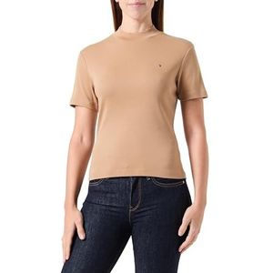 Tommy Hilfiger - Slim Cody - Crop Top - Kaki - Duurzaam Gemaakt