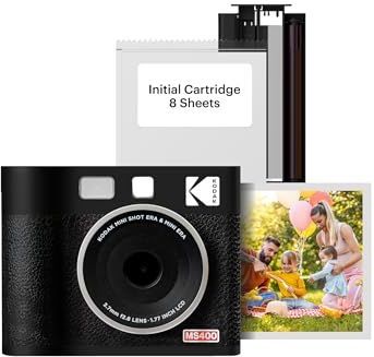 Kodak - Cam Mini Shot 4 Era - Instant Digitale Camera - Zwart - 4 x 4