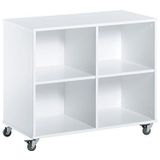Hoppekids ruimteverdeler, kinderrek MDF, hout, wit, 82,5 x 41,5 x 69 cm