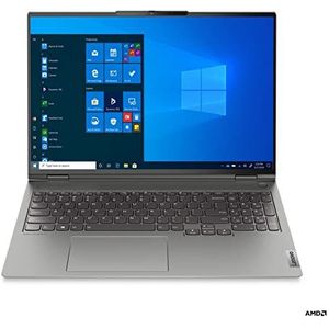 Lenovo ThinkBook 16p AMD Ryzen™ 7 5800H Laptop 40,6 cm (16") WQXGA 16 GB DDR4-SDRAM 1 TB SSD NVIDIA GeForce RTX 3060 Wi-Fi 6 (802.11ax) Windows 11 Pro Grijs
