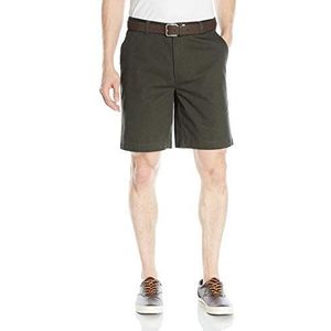 Amazon Essentials Men's Korte broek met binnenbeenlengte van 23 cm en klassieke pasvorm, Olijfgroen, 44