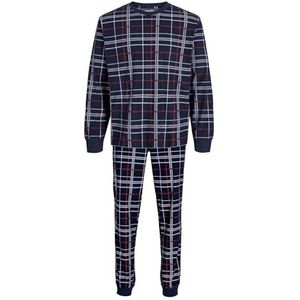JACK & JONES Heren Jacprinted W Noos Lounge Set, Navy Blazer/Detail:Red Checks, S