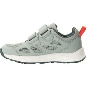 Jack Wolfskin Woodland 2 Texapore Low Vc K Wandelschoen voor kinderen, uniseks, muntleaf, 40 EU