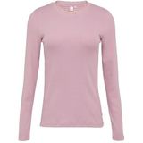 QS Geribbeld shirt met kanten detail, 4176, XS