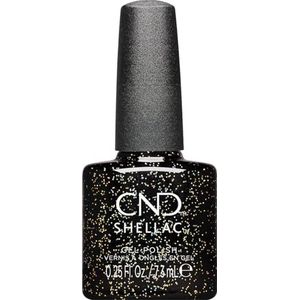 CND Shellac UV-nagellak Opulent Onyx - nr. 483 zwart glitter - originele CND - gellak - nageldesign - Queen Tessential Collection