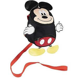 CERDÁ LIFE'S LITTLE MOMENTS - Kinderdagrugzak voor jongens met riem en veiligheidslijn | Mickey Mouse kinderrugzak jongens voor baby - officiële Disney-licentie, meerkleurig, eenheidsmaat,