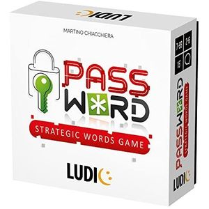 Ludic Wachtwoord Strategisch woordspel Mu55409 gezelschapsspel voor de familie voor 2-6 spelers, Made in Italy