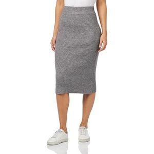 paino Dames gebreide midirok 25825228-PA01, grijs melange, XS/S, grijs melange, XS-S