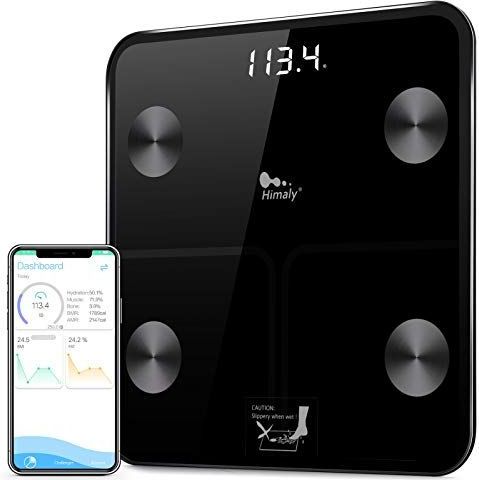 Himaly - Intelligente Digitale Personenweegschaal - LCD-Display - 8 Metingen